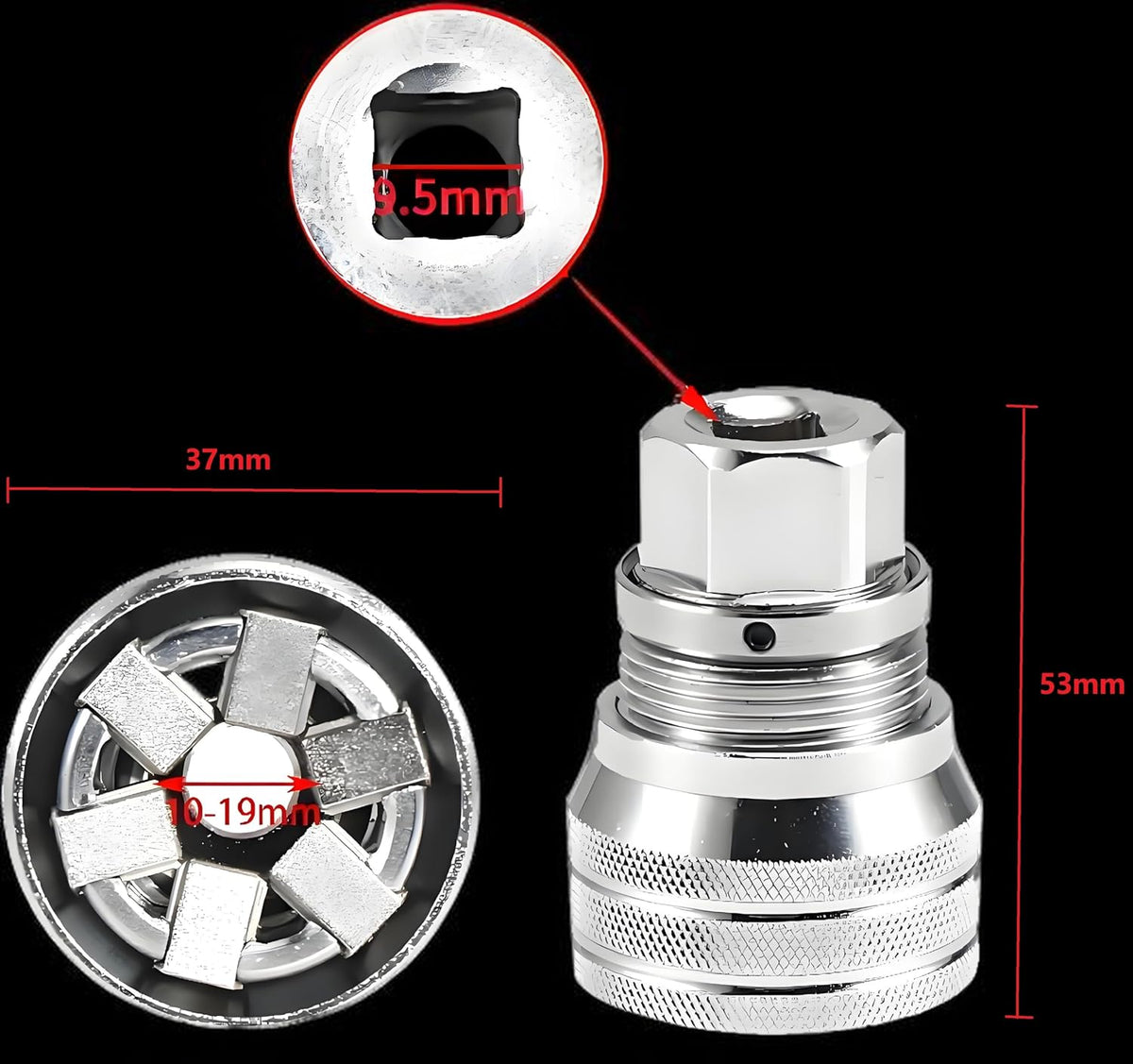 🔧Upgraded Adjustable Universal Socket – 10mm-19mm Master Wrench Tool