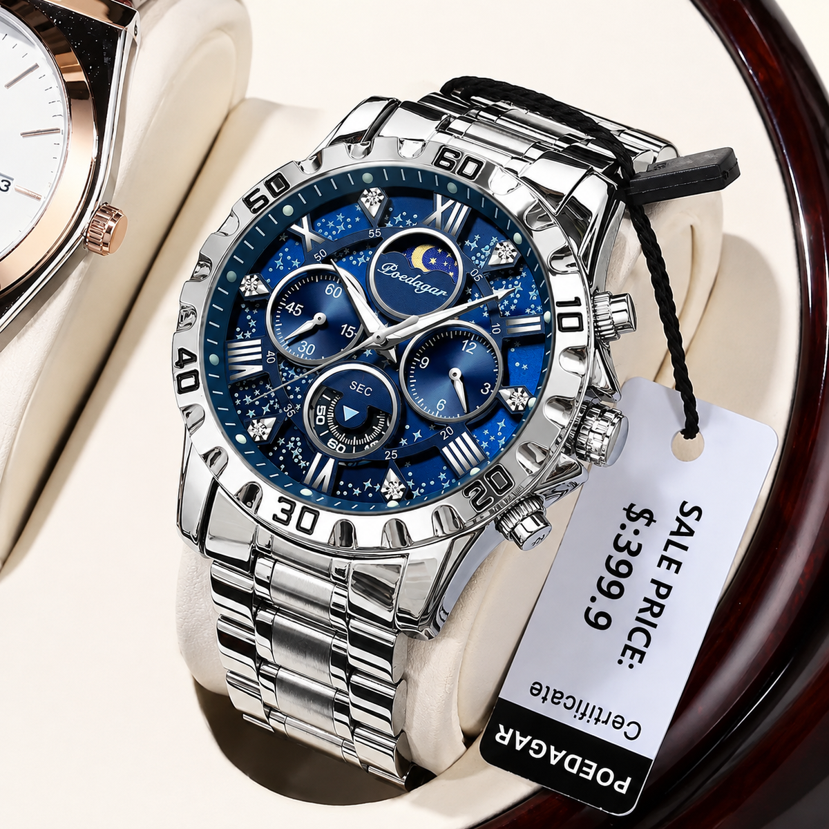POEDAGAR 973™ | Luxury Chronograph Men's Watch – Stylish Gift Choice