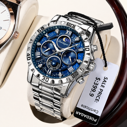 POEDAGAR 973™ | Luxury Chronograph Men's Watch – Stylish Gift Choice