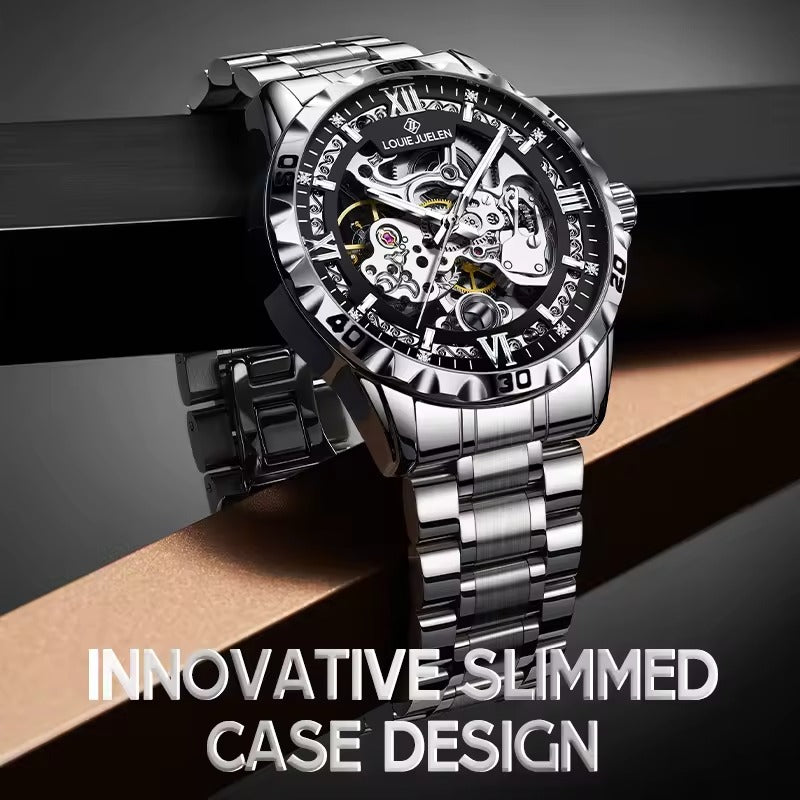 Louie Juelen™ — Premium Men’s Automatic Watch | Modern Luxury Mechanical Design