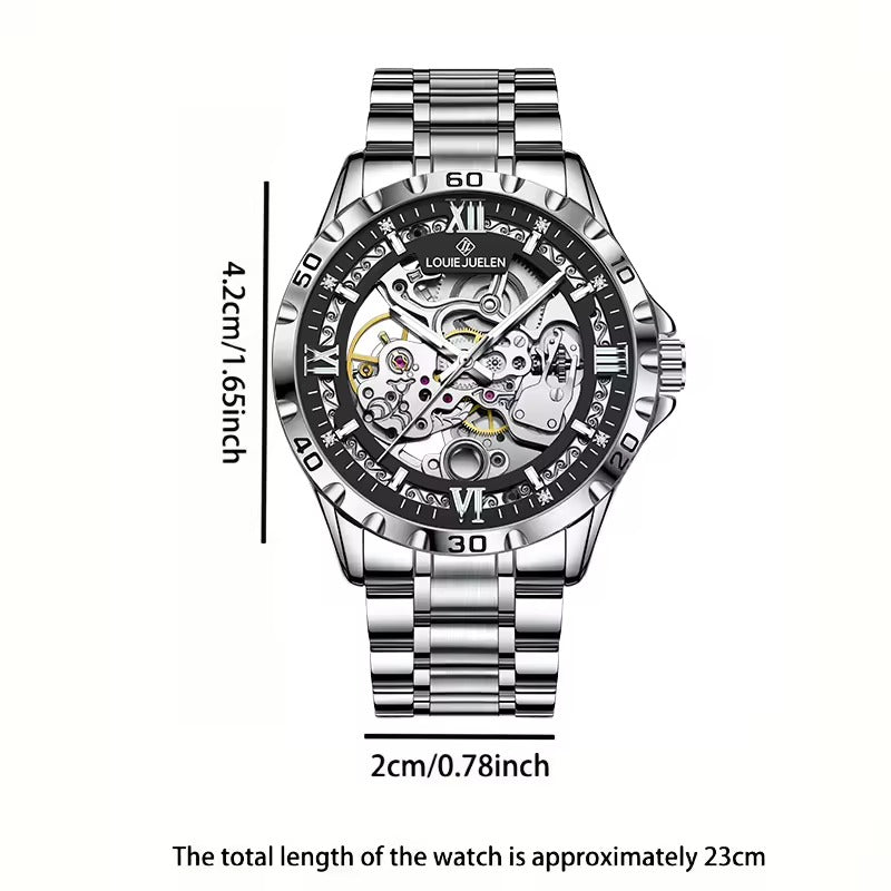 Louie Juelen™ — Premium Men’s Automatic Watch | Modern Luxury Mechanical Design